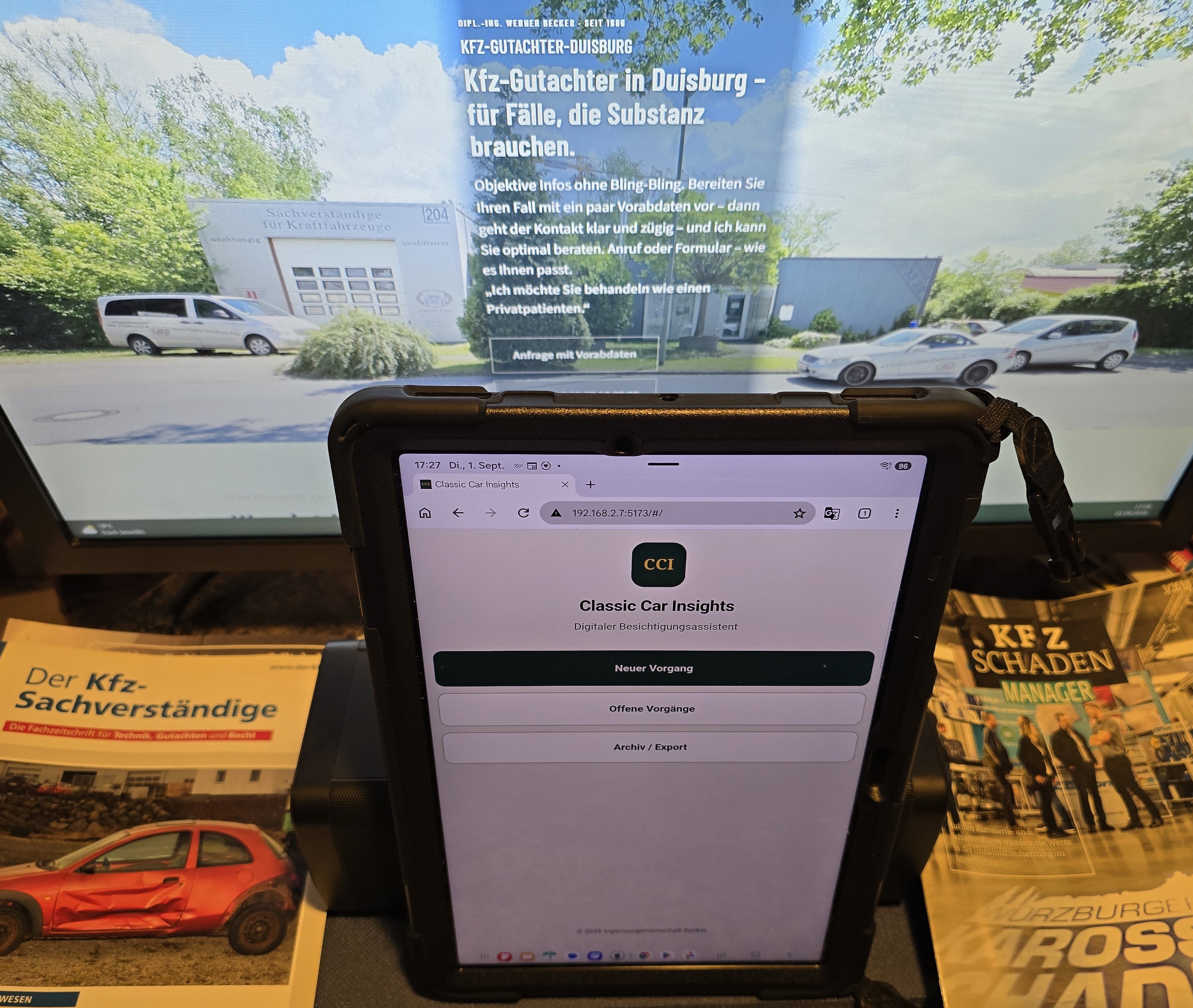 Classic Car Insights – computergestützte Besichtigung und Beweissicherung